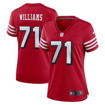 womens nike trent williams scarlet san francisco 49ers alter
